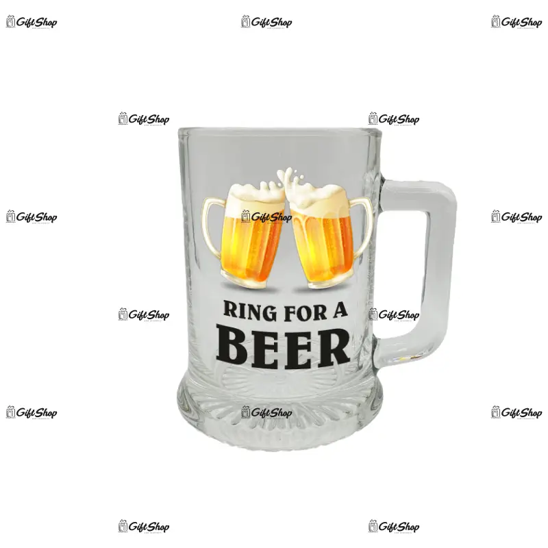 Ring for a beer, halba cu mesaj